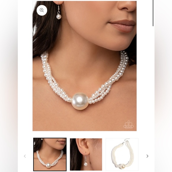 ⚪️🤍⚪️ “POLISHED PROFESSIONAL” WHITE NECKLACE ~ PAPARAZZI❗️ ⚪️🤍⚪️ - Picture 7 of 7